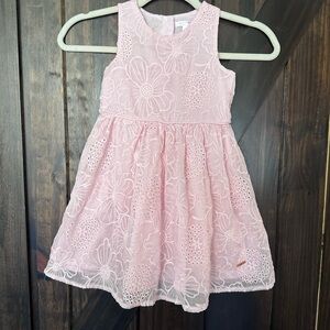 Tahari Light Pink Floral Kids Dress